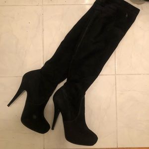 Sock Knee High Boots